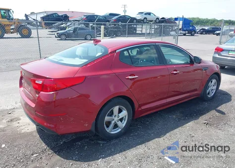 2015 Kia Optima Lx из США, поврежденный, VIN 5XXGM4A72FG407864